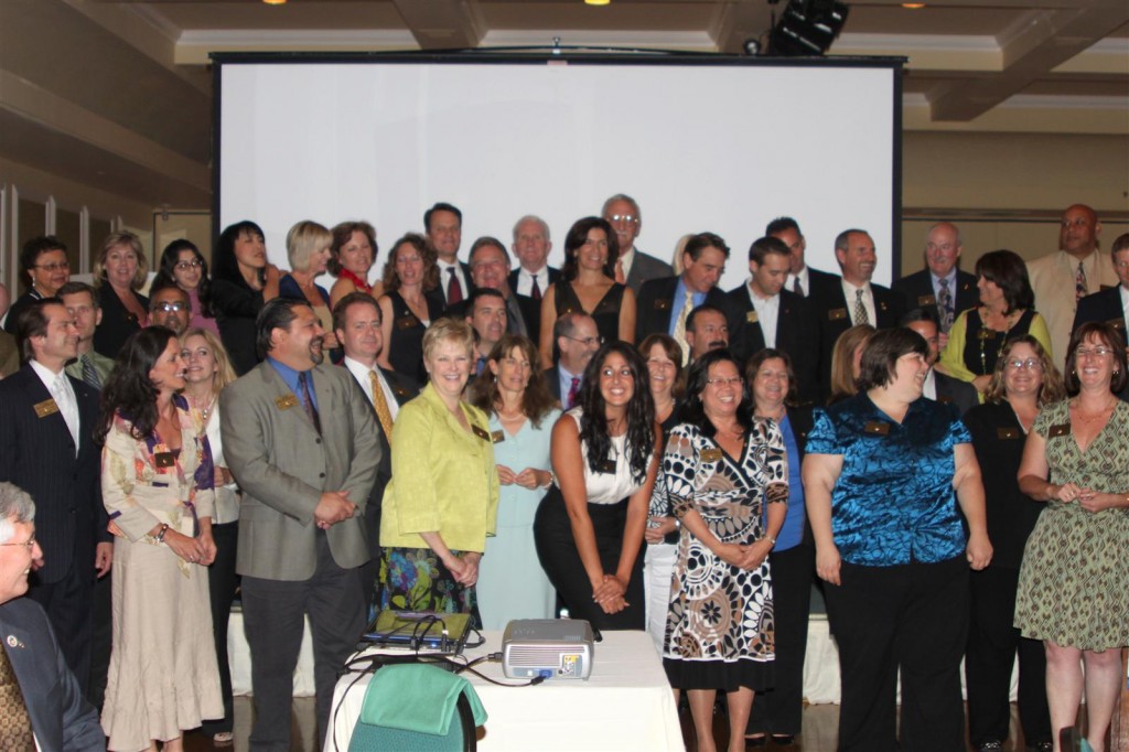 Club members at the Chartering Celebration, 2010